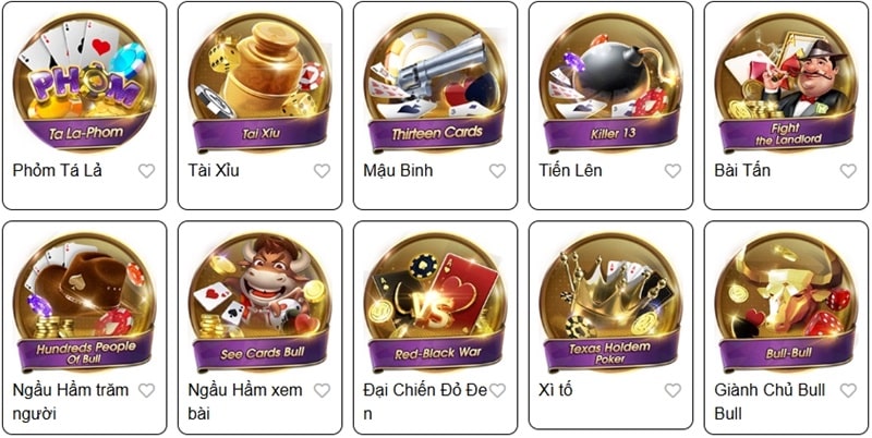 Các trò chơi đánh bài tại GK88 đều có những tính năng độc đáo