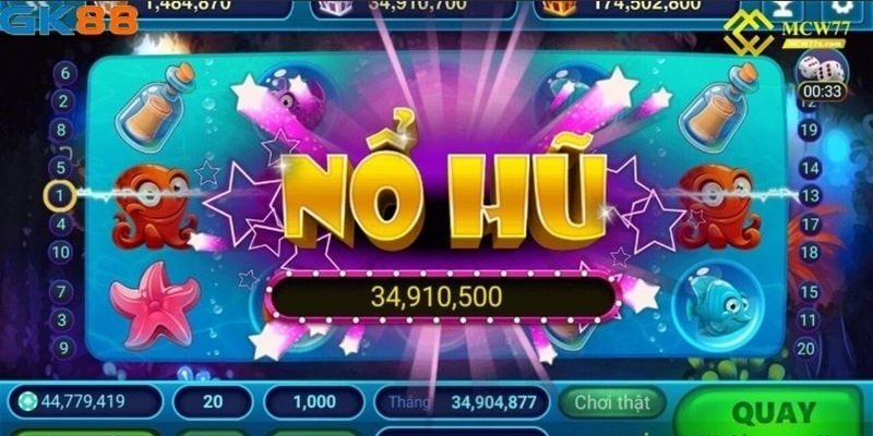 Nổ hũ GK88 mang đến cảm giác hồi hộp trong từng lượt quay